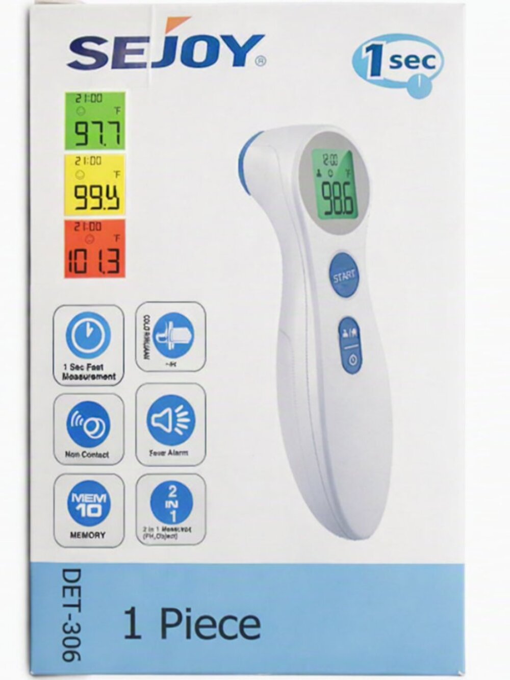 SEJOY Non‑Contact Infrared Thermometer DET‑306